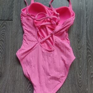 Kids One-Piece Swimsuit - Bright Pink